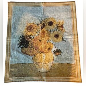💛🩷NEW European Chinoiseries tapestry of Van Gogh’s sunflowers hanging wall art